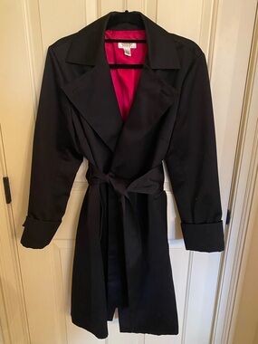 Talbots Glamourous Dinner Trench Coat Size L ELNC
